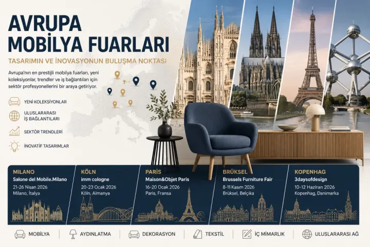 Avrupa Mobilya Fuarları: En Önemli Uluslararası Fuarlar